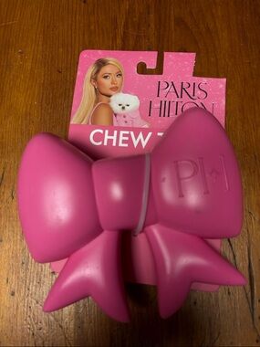 Paris Hilton Hot Pink Bow Chew Toy